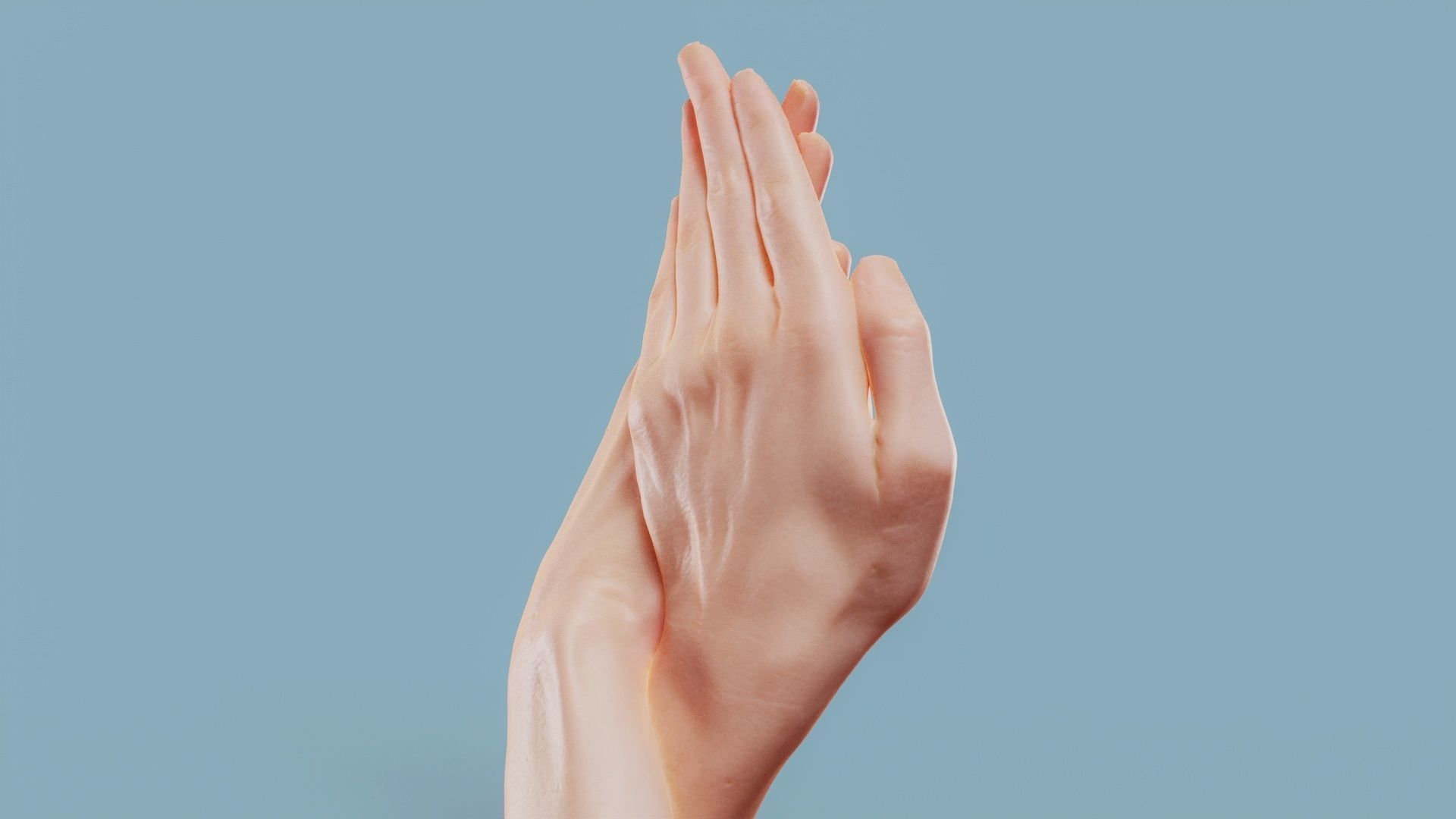 Criss Cross Duo Hands 008 Low-poly 3D model_4