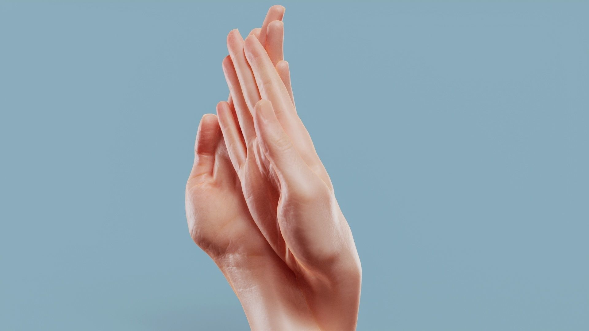 Criss Cross Duo Hands 008 Low-poly 3D model_10