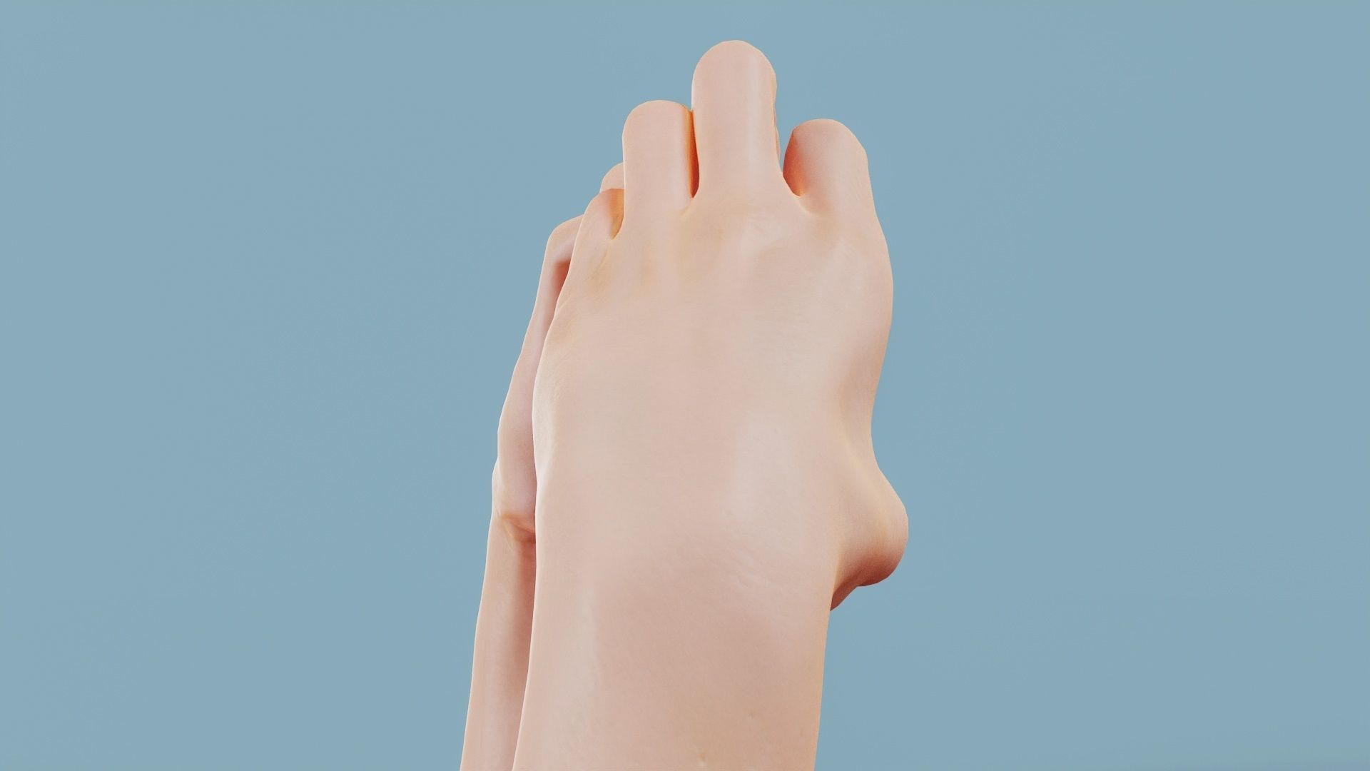 Cat Love Duo Hands 001 Low-poly 3D model_3