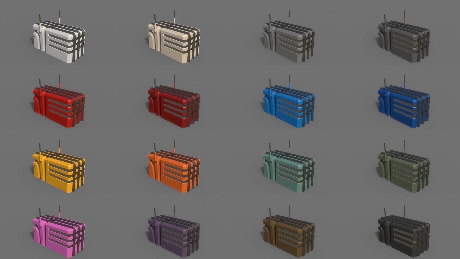 PBR Sci-Fi Building A05 Low-poly 3D model_2