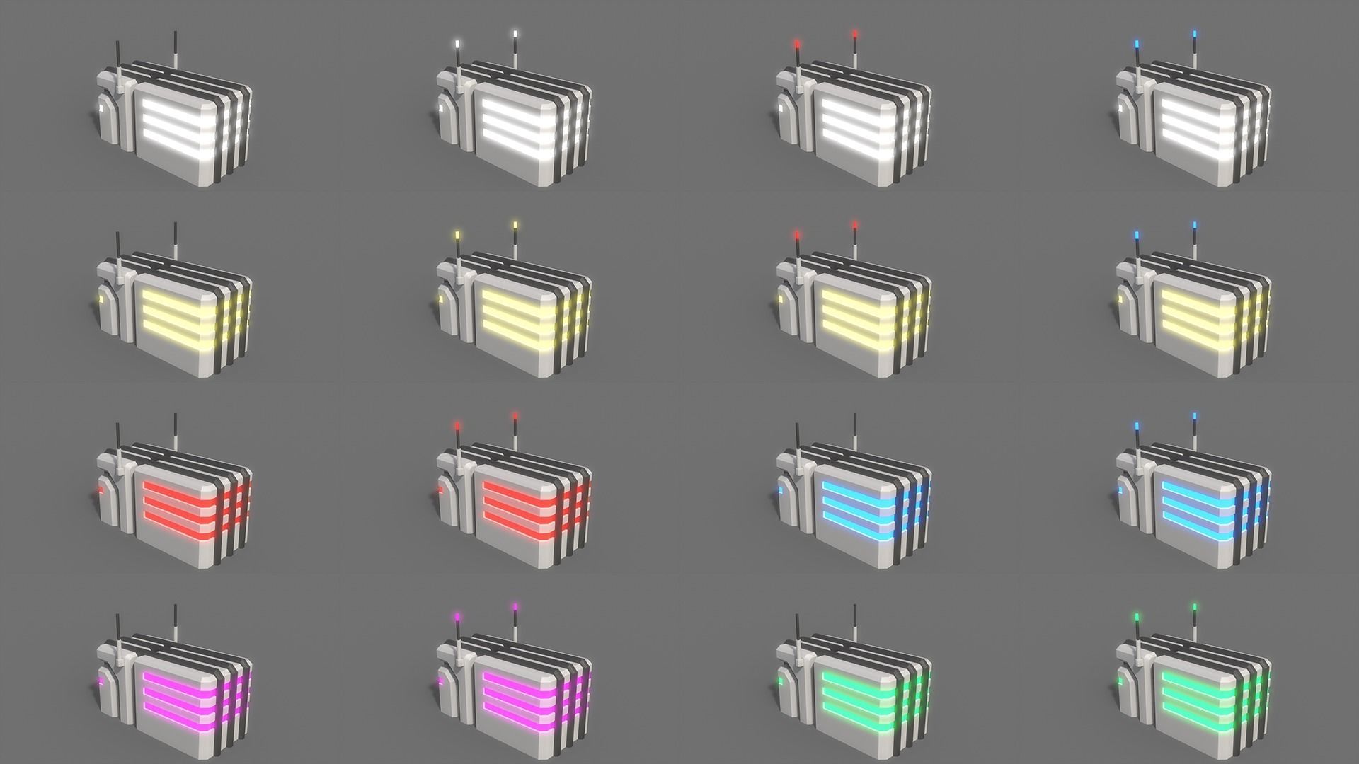 PBR Sci-Fi Building A05 Low-poly 3D model_3