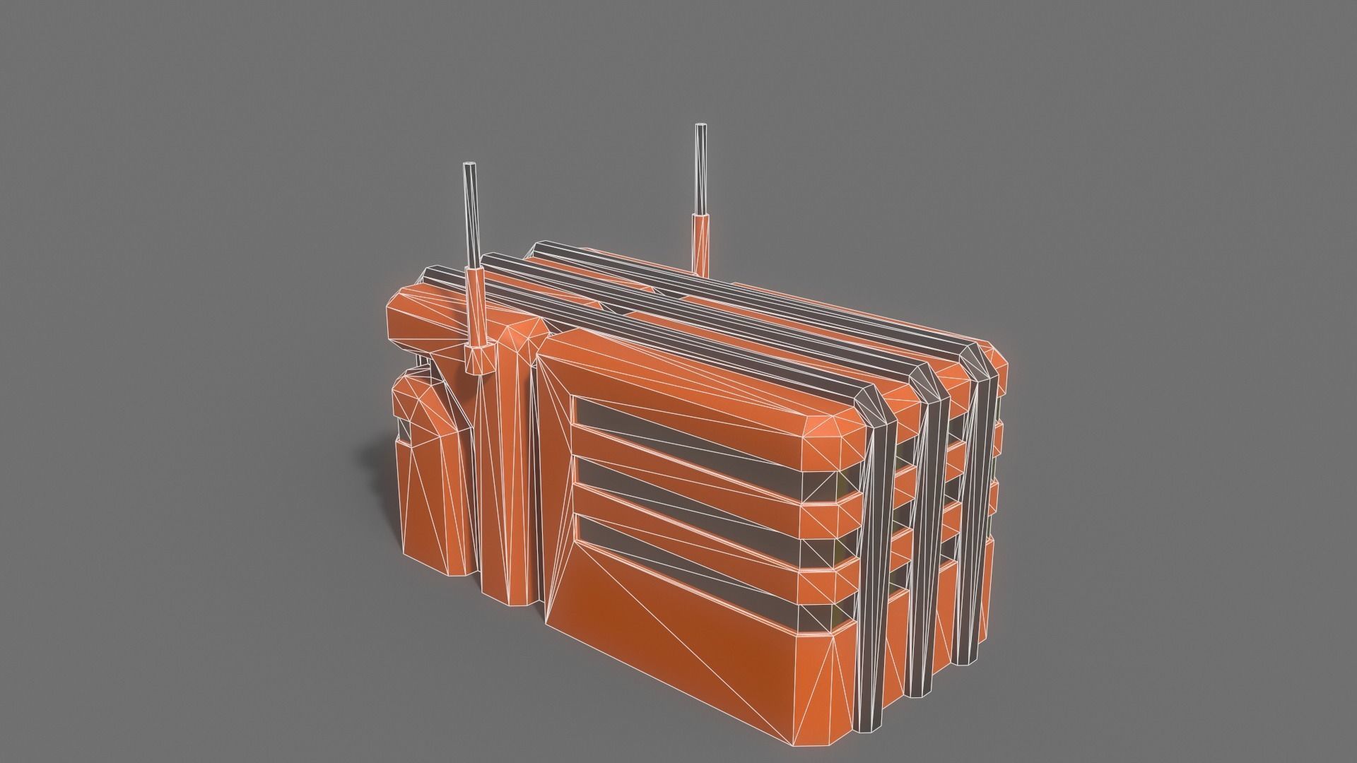 PBR Sci-Fi Building A05 Low-poly 3D model_10