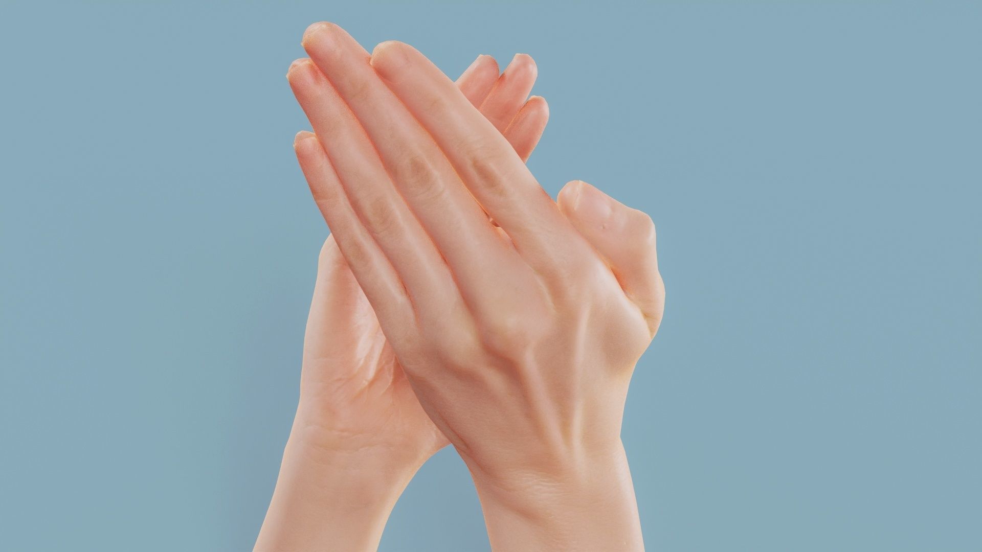 Applause Duo Hands 029 Low-poly 3D model_3
