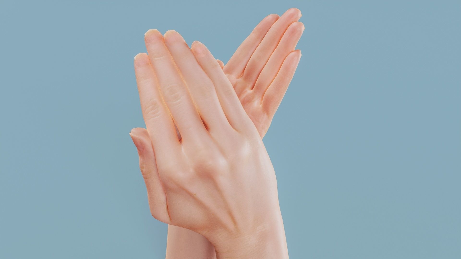 Applause Duo Hands 029 Low-poly 3D model_8