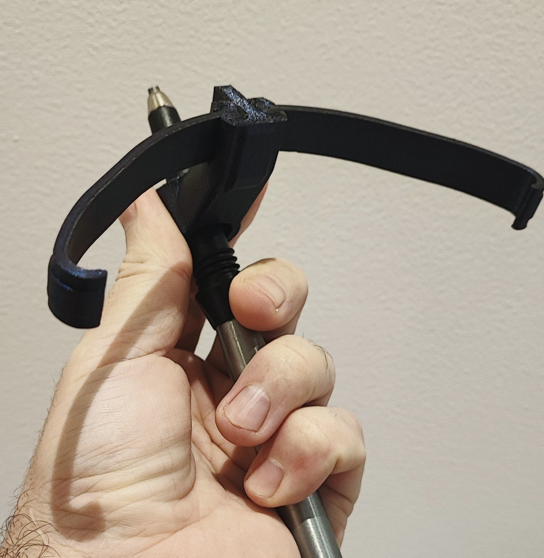 Trekking Pole Phone Mount 3D print model_2