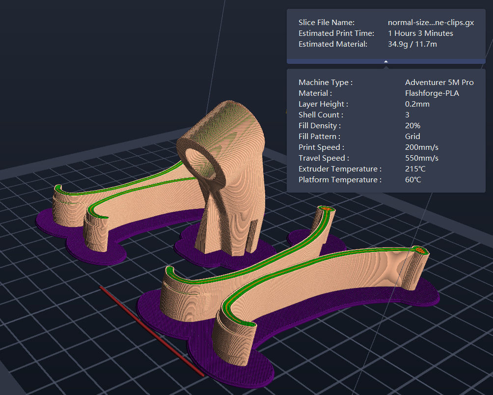 Trekking Pole Phone Mount 3D print model_6