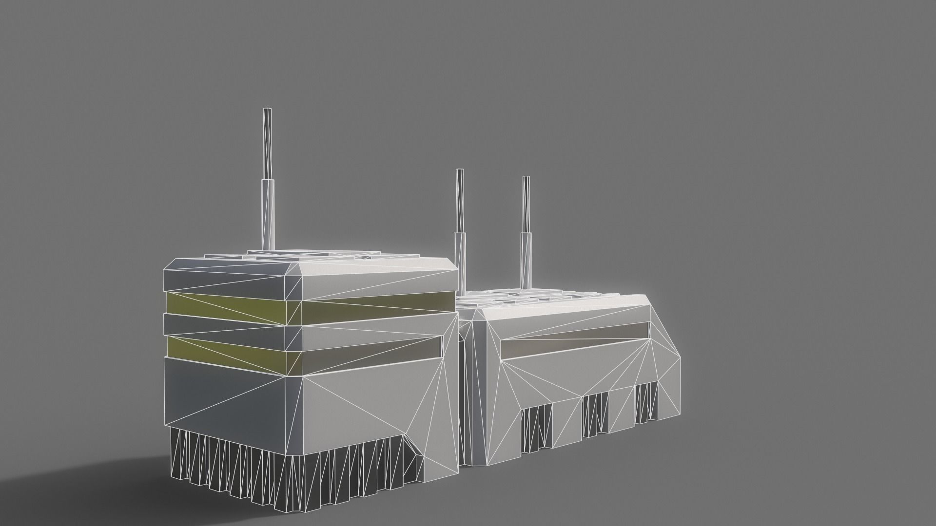 PBR Sci-Fi Building A07 Low-poly 3D model_12