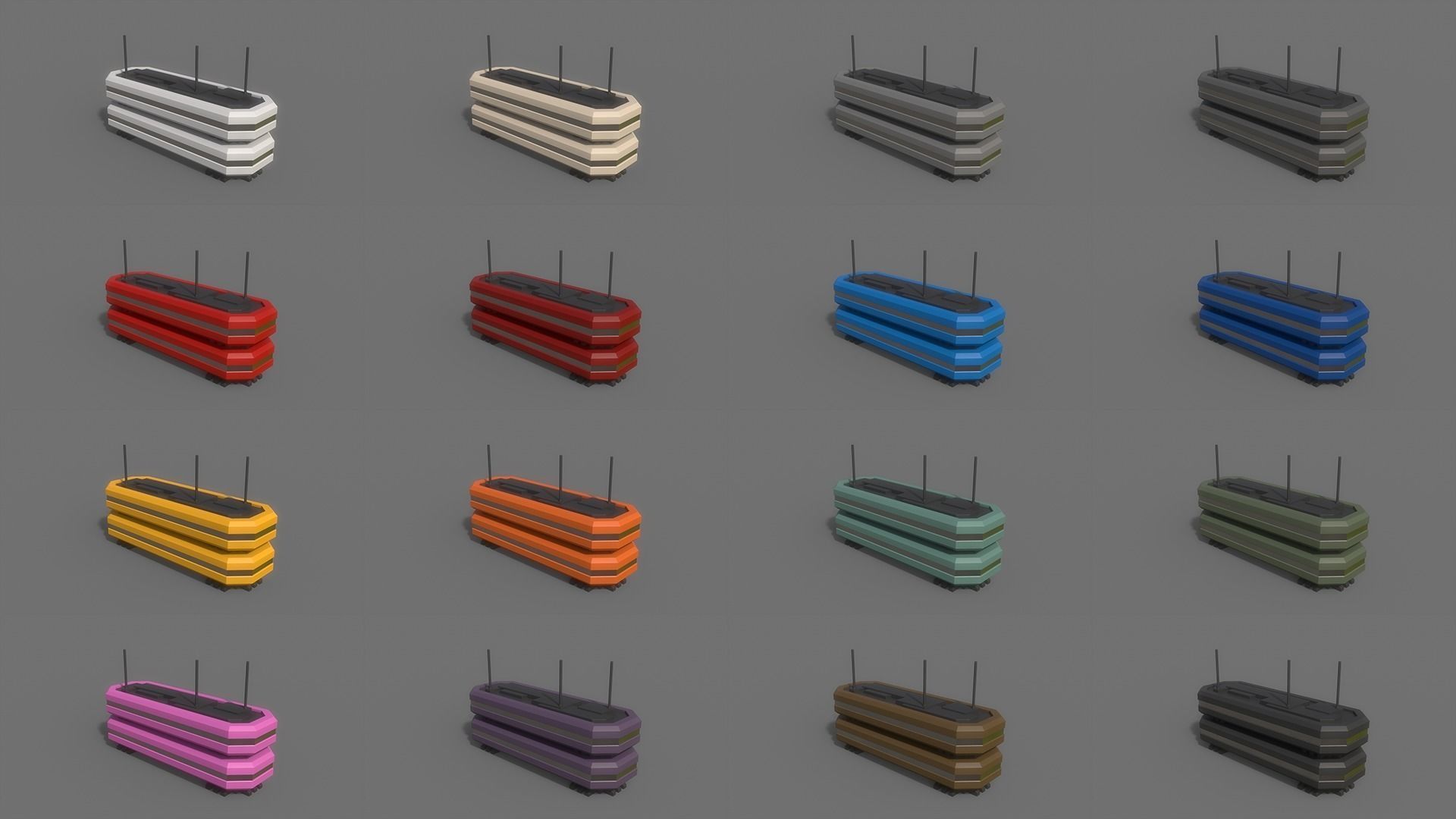 PBR Sci-Fi Building A08 Low-poly 3D model_2