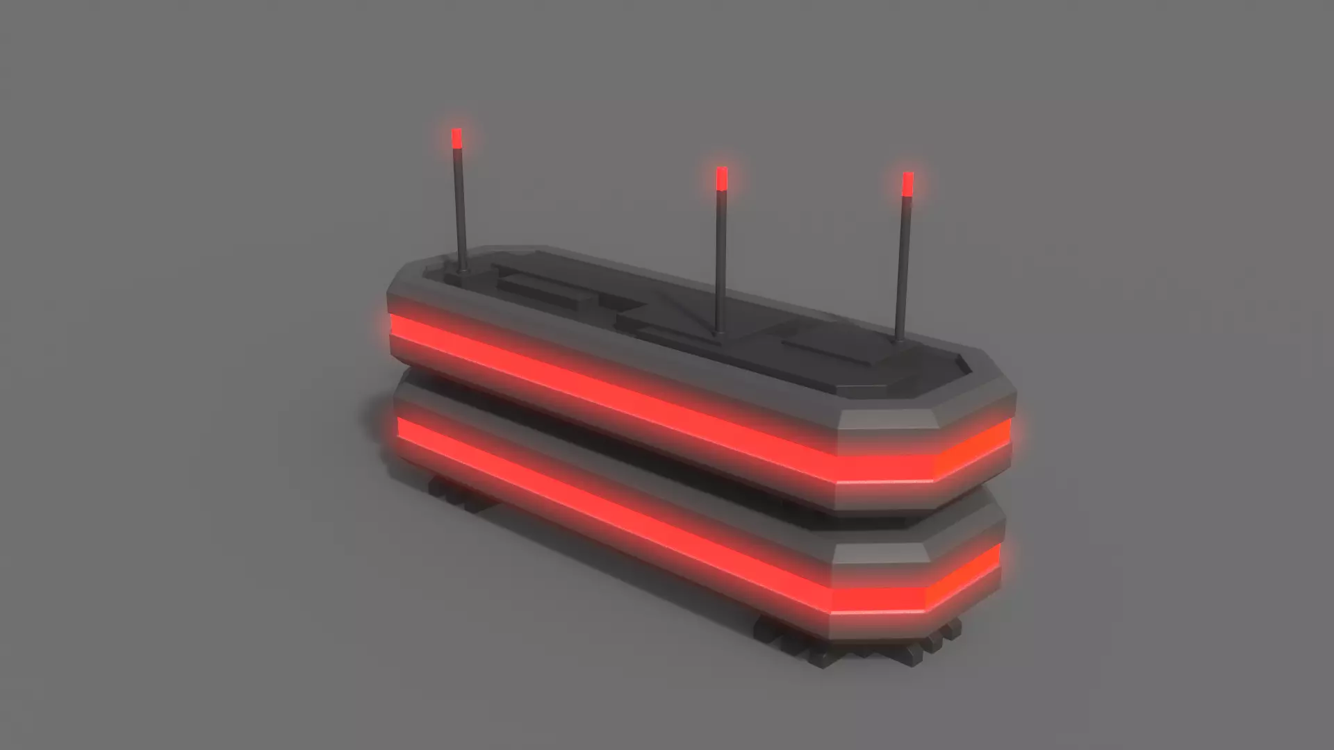 PBR Sci-Fi Building A08 Low-poly 3D model_0