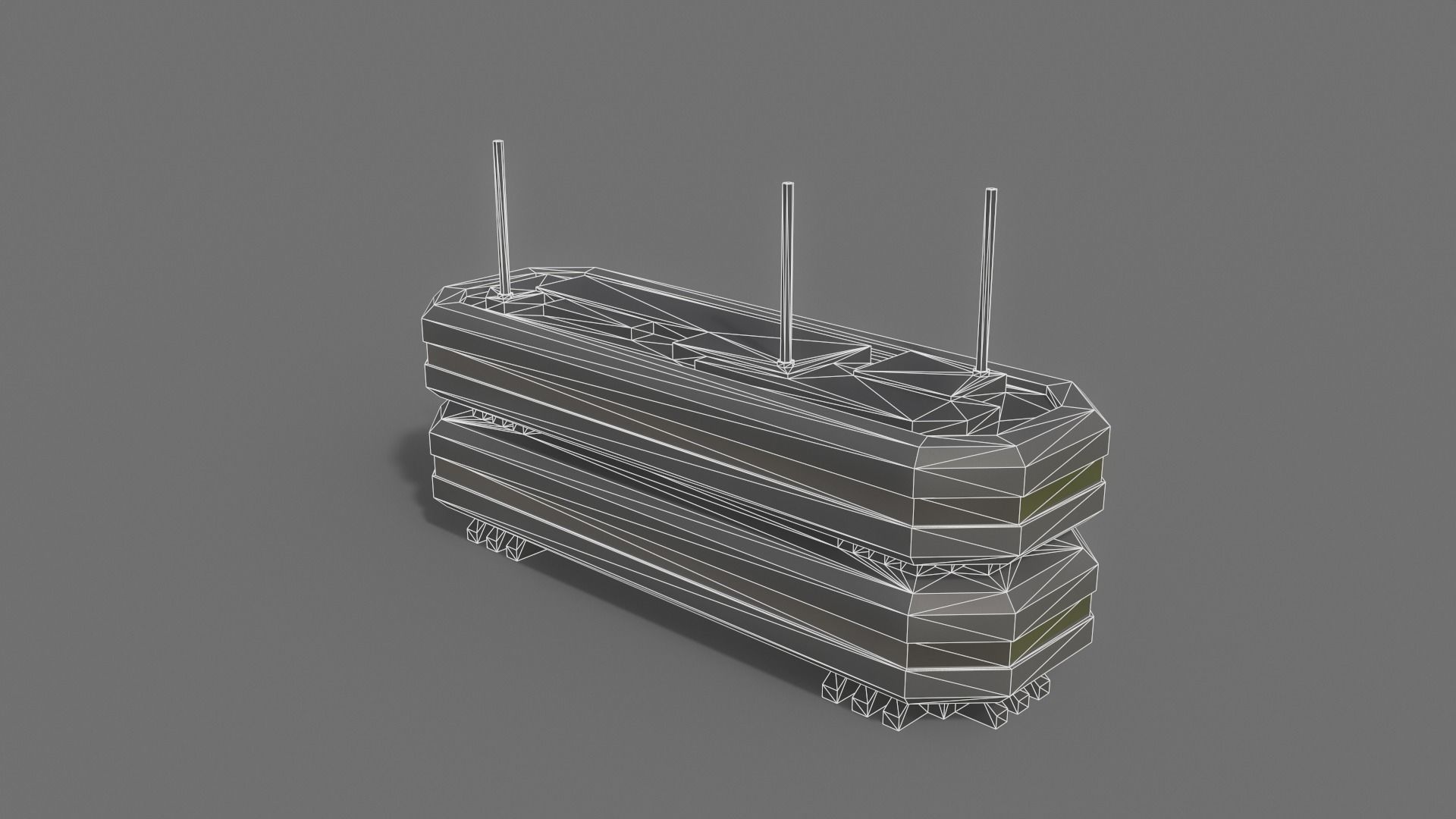 PBR Sci-Fi Building A08 Low-poly 3D model_10