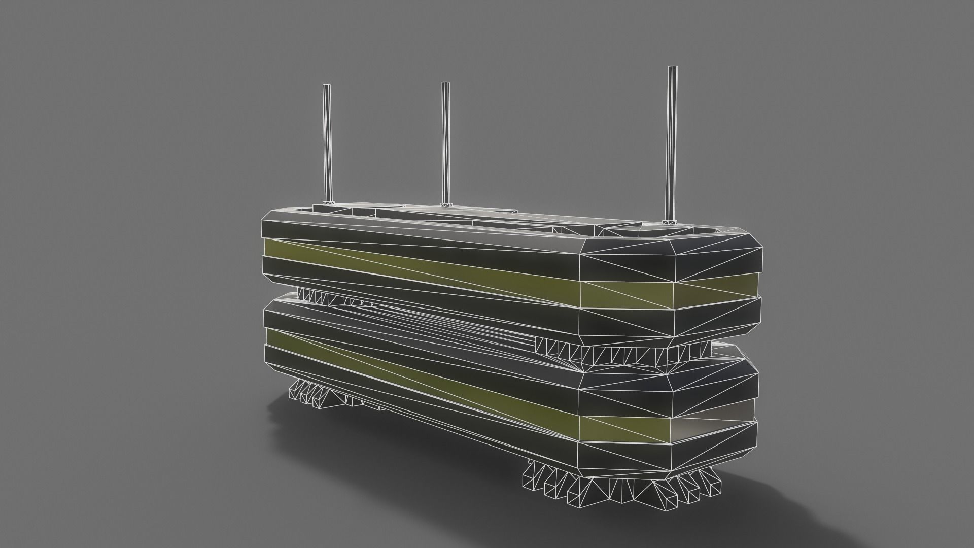 PBR Sci-Fi Building A08 Low-poly 3D model_12