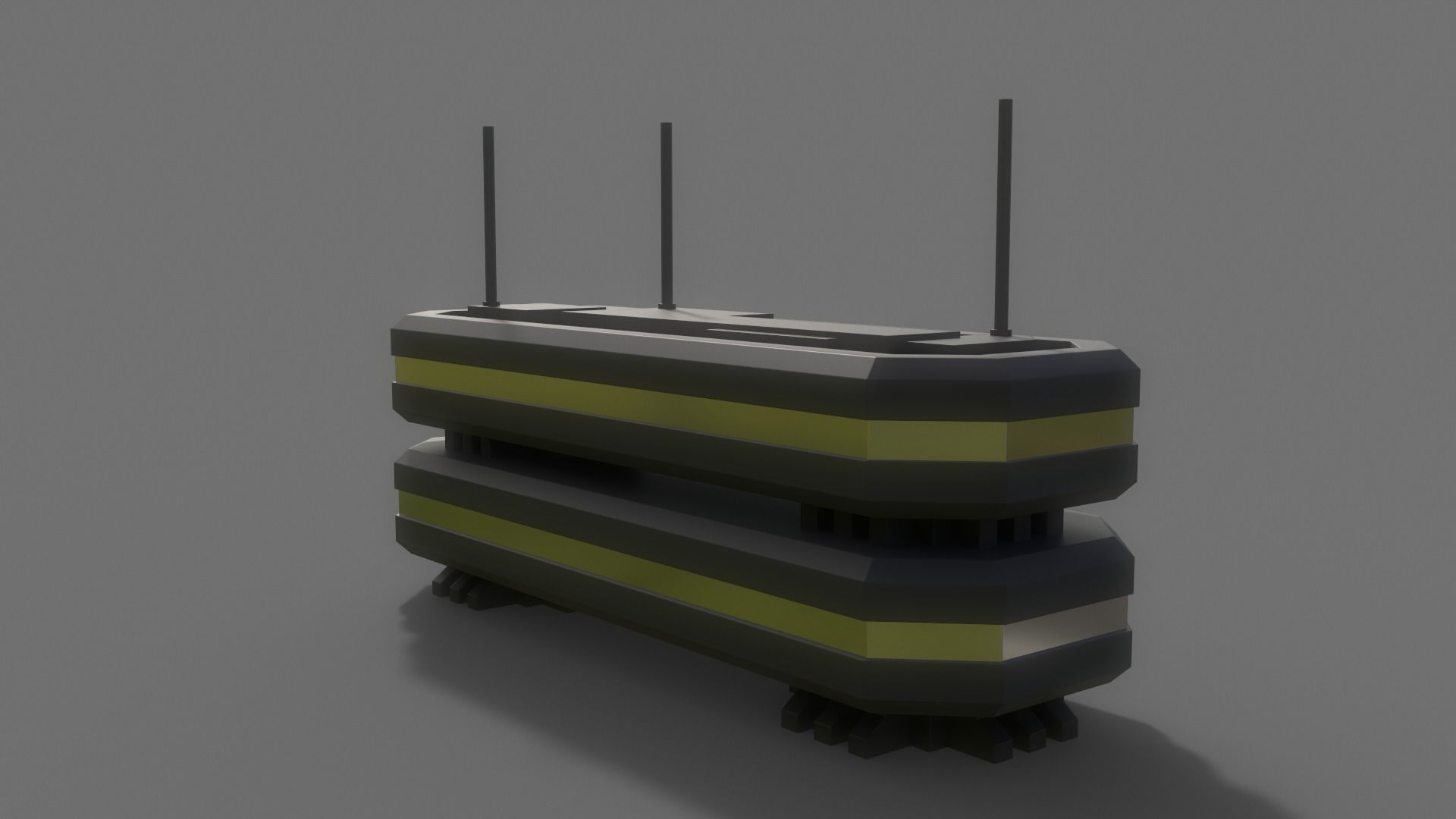 PBR Sci-Fi Building A08 Low-poly 3D model_9