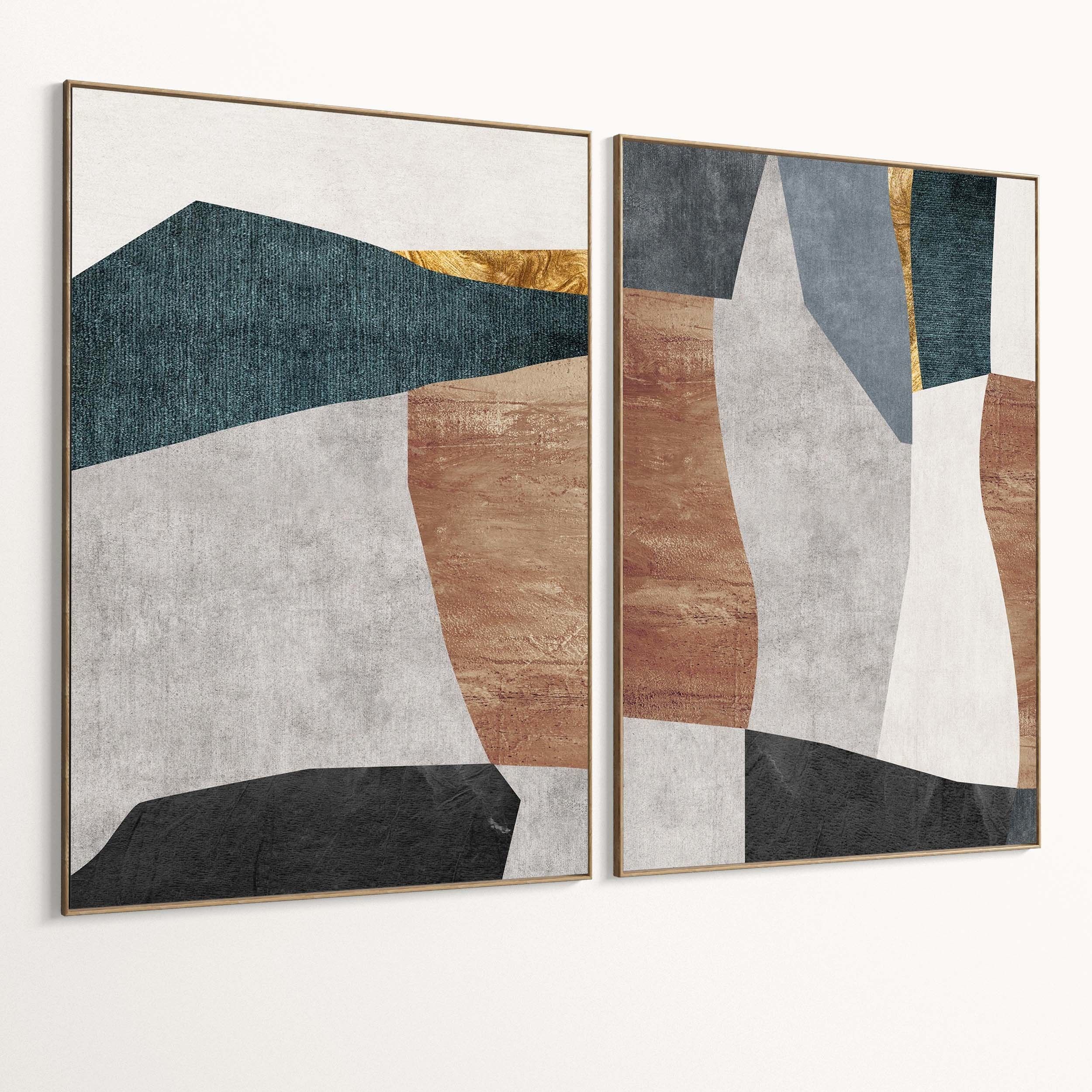 Plaster Two Photo Frame 493 Low-poly 3D model_1