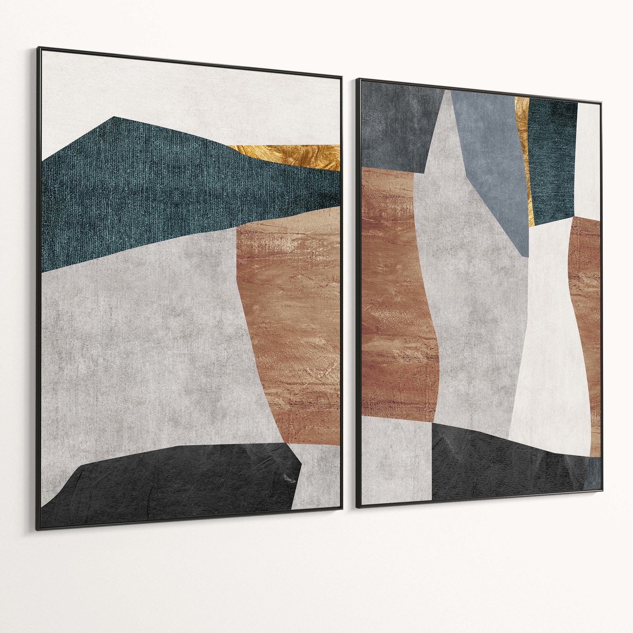 Plaster Two Photo Frame 493 Low-poly 3D model_4