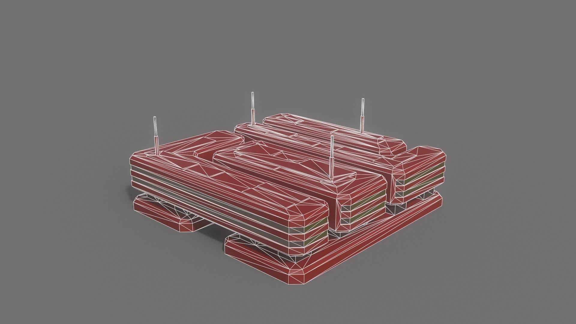 PBR Sci-Fi Building A09 Low-poly 3D model_10