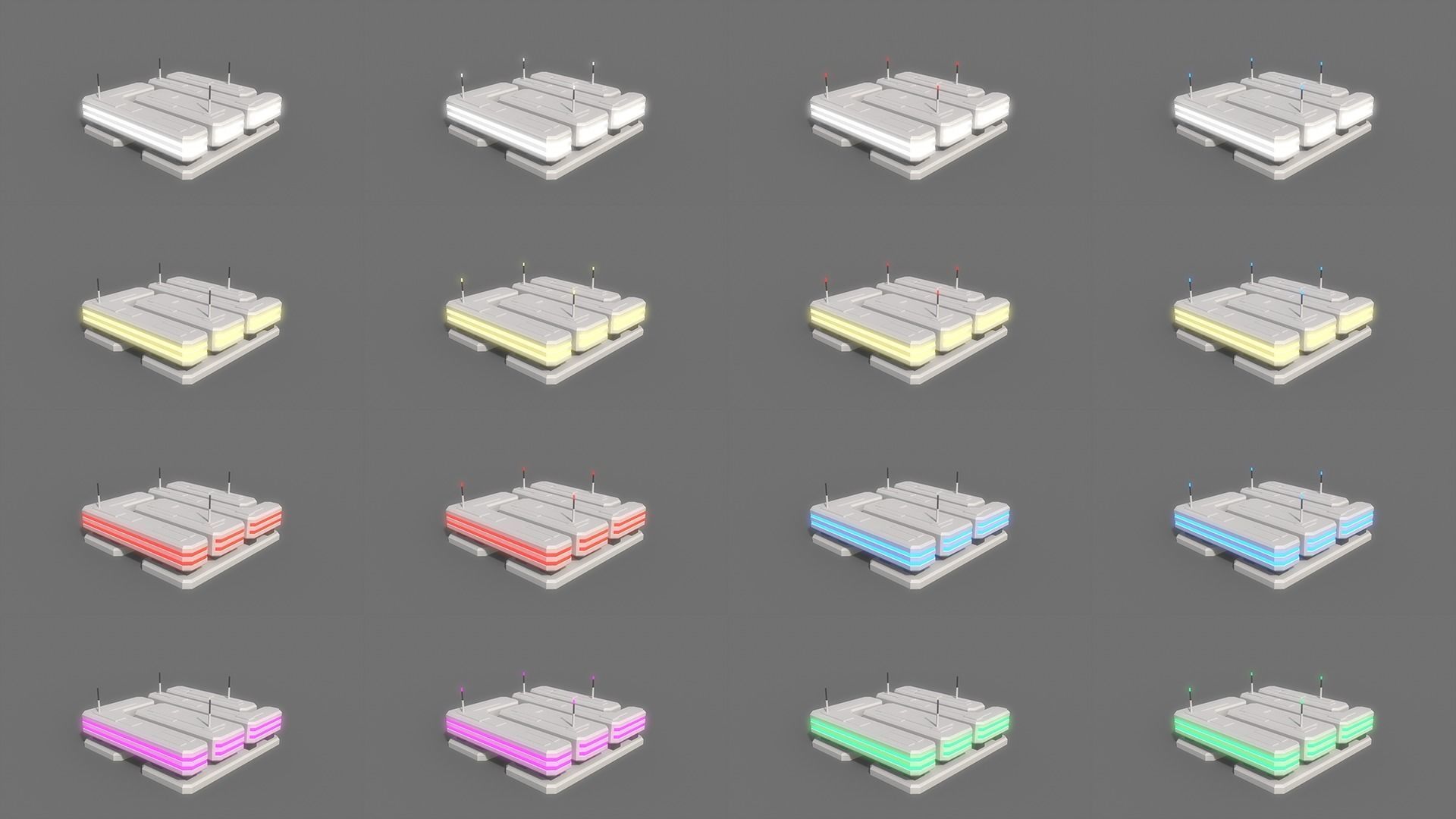 PBR Sci-Fi Building A09 Low-poly 3D model_3