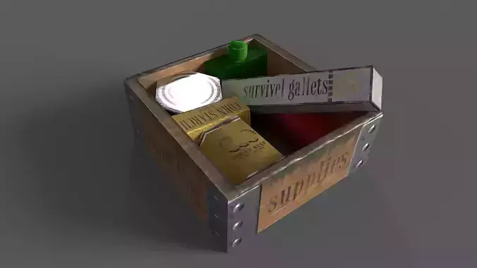 Supply Food Box stylized