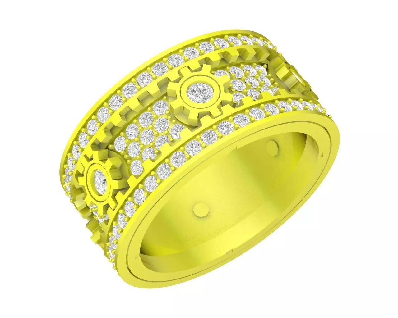 A7804 Diamond Gear Spinning Starry Ring 20p7 mm 3D print model