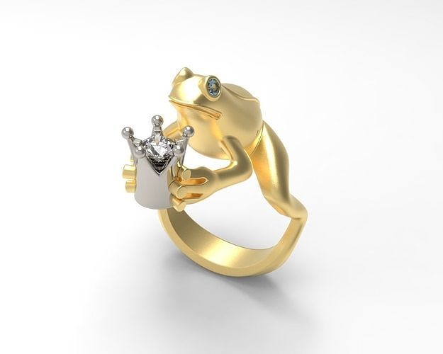 R 004 ring frog 3D print model