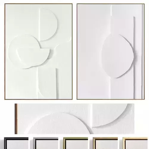 Plaster Two Photo Frame 494