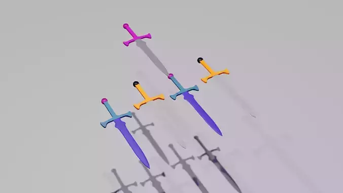 Simple awesome 3d swords