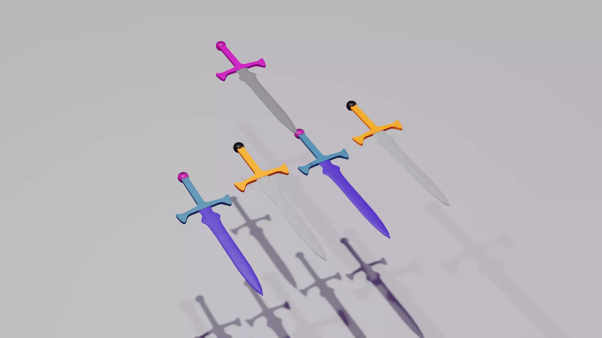 Simple awesome 3d swords 3D model