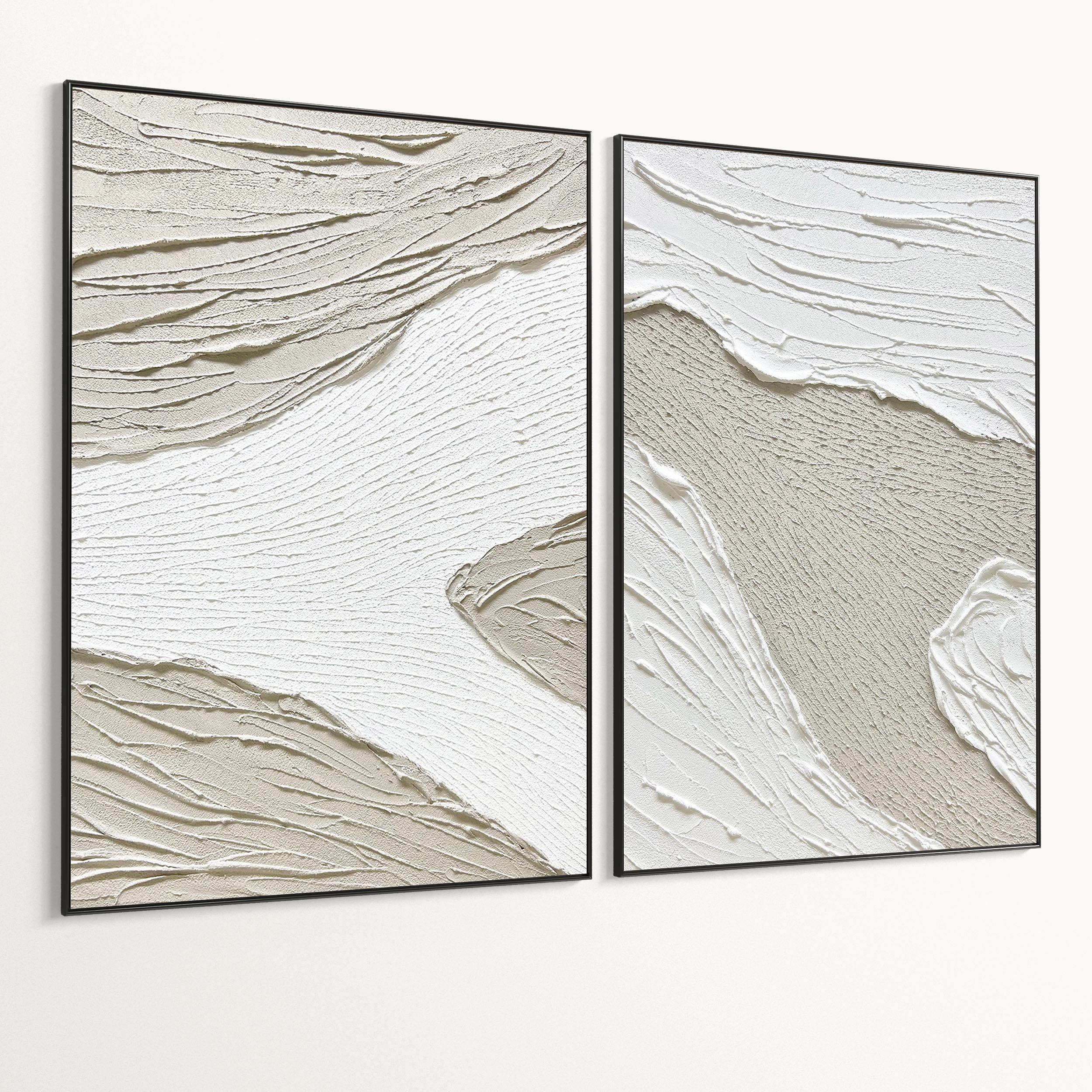 Plaster Two Photo Frame 495 Low-poly 3D model_5