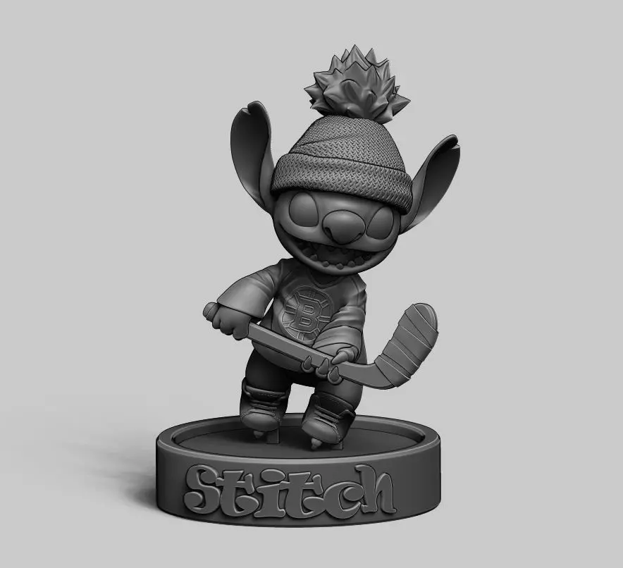 Stitch Hockey Bruins 3D print model_0