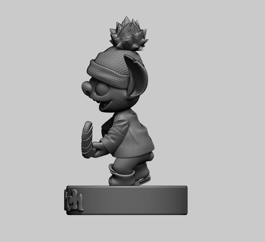 Stitch Hockey Bruins 3D print model_2