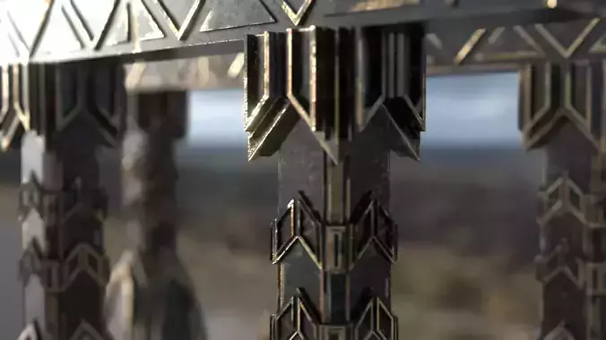 Ancient ruin - Low Poly - PBR Low-poly 3D model