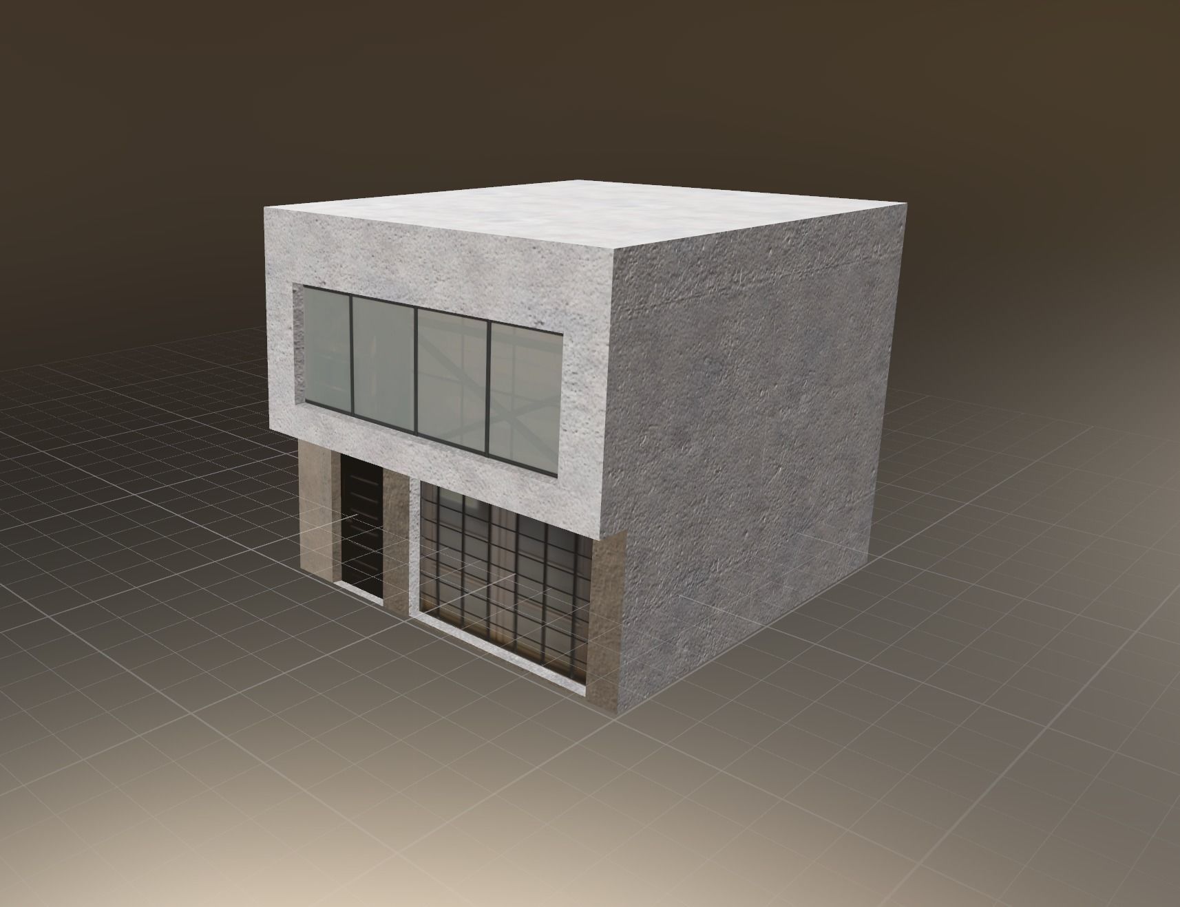 Colombian Style House Low-poly 3D model_3