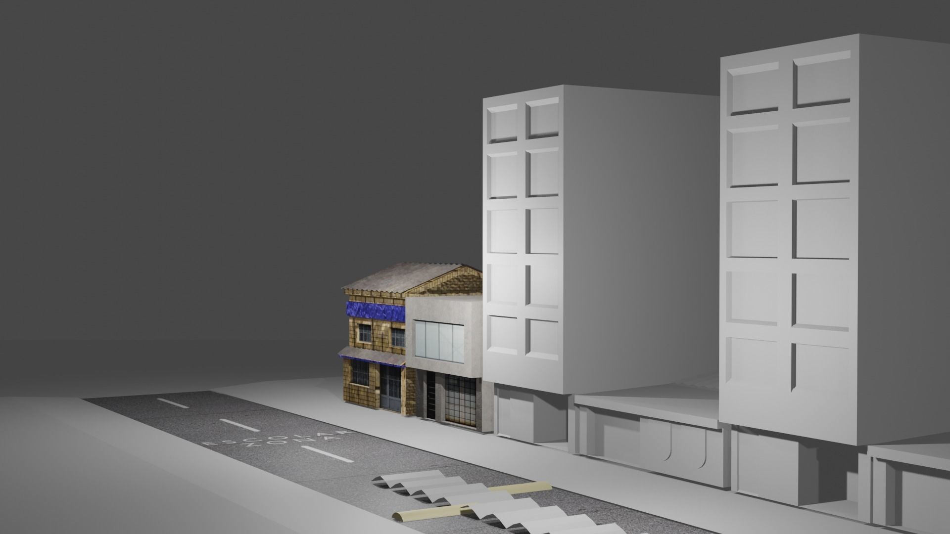 Colombian Style House Low-poly 3D model_19