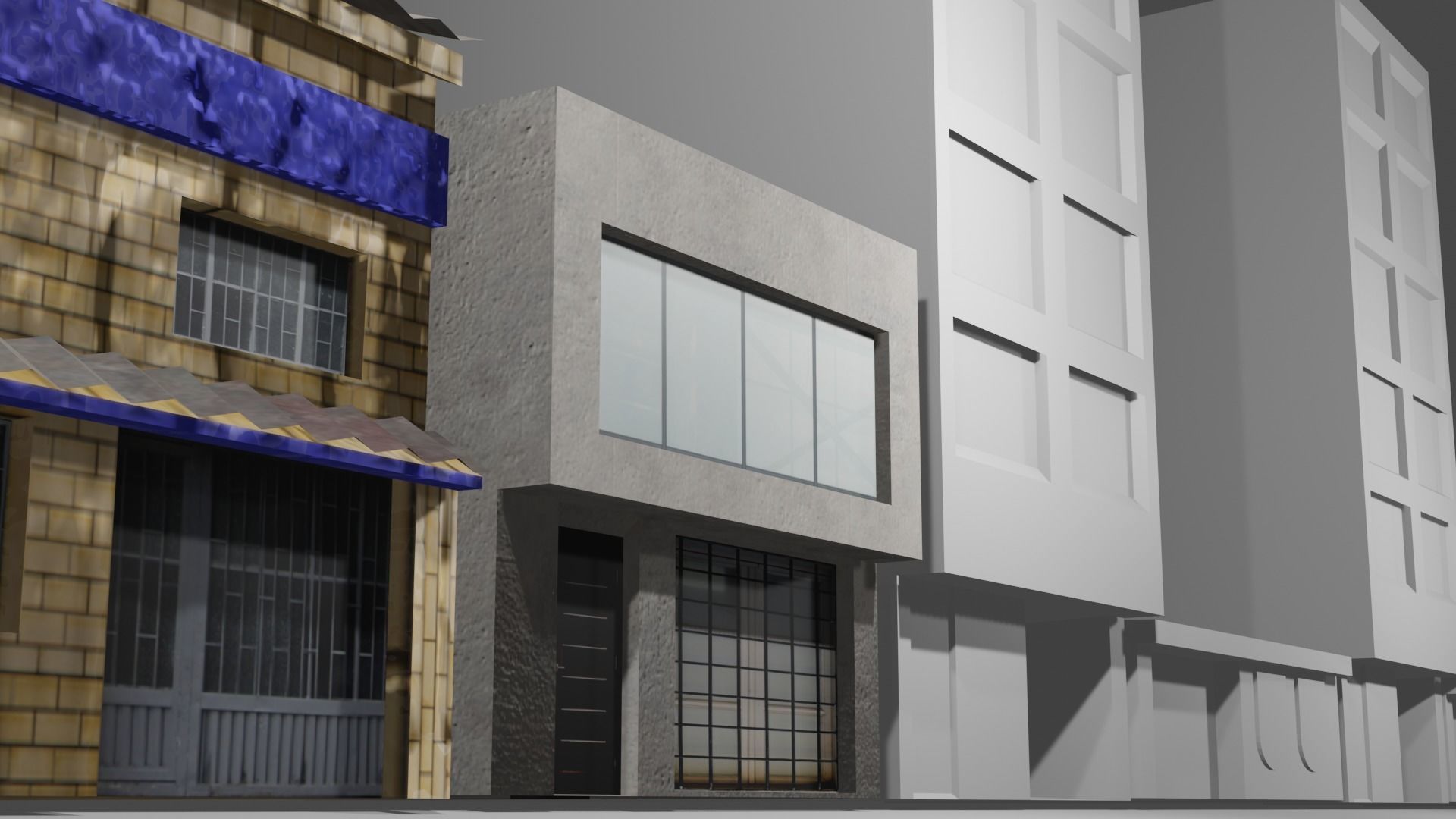 Colombian Style House Low-poly 3D model_20