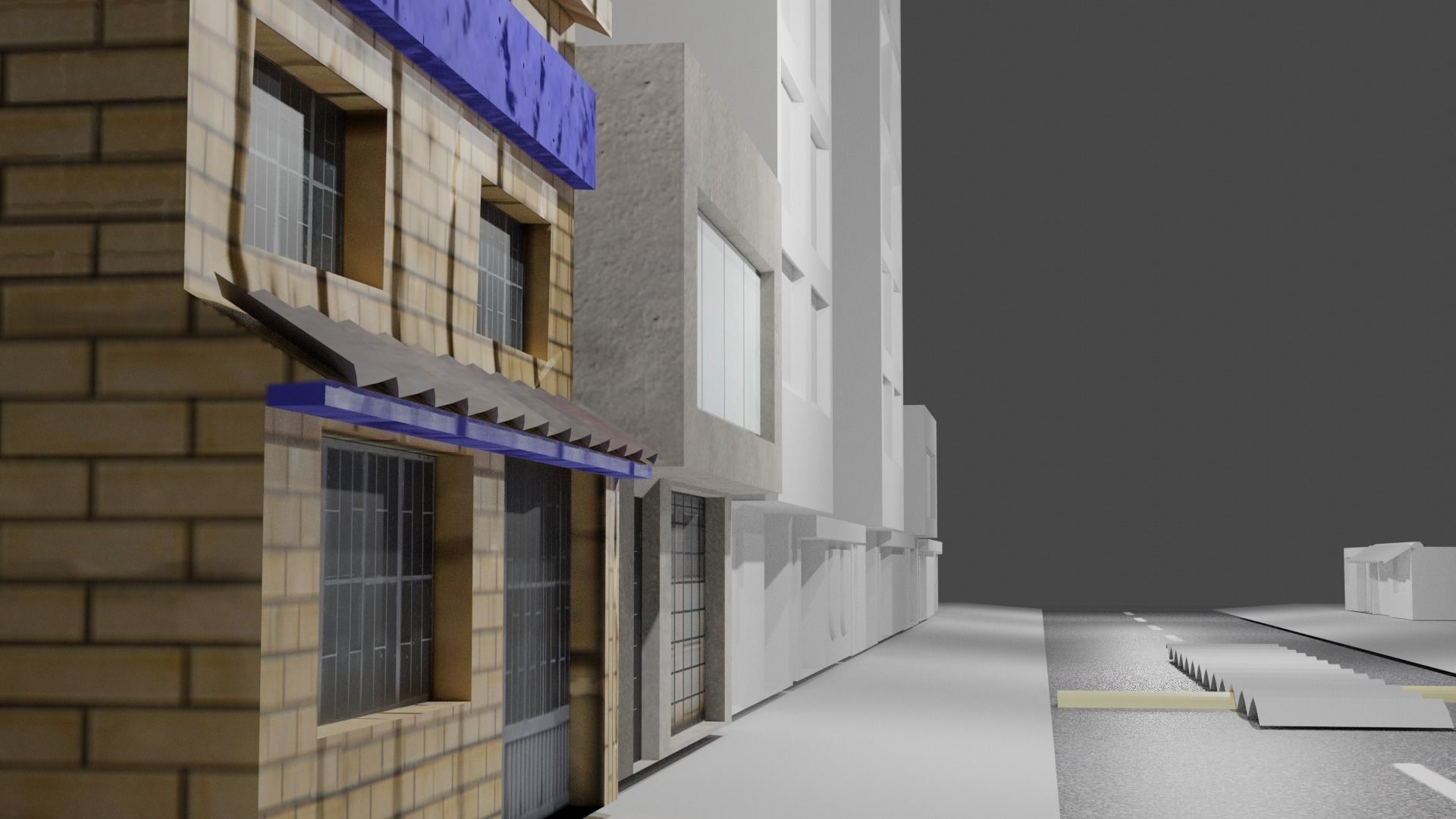 Colombian Style House Low-poly 3D model_15