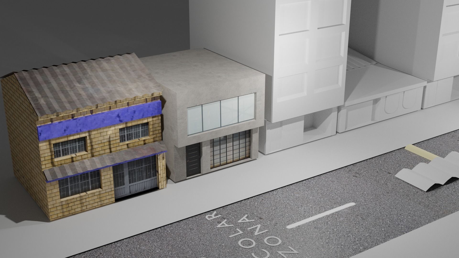 Colombian Style House Low-poly 3D model_16