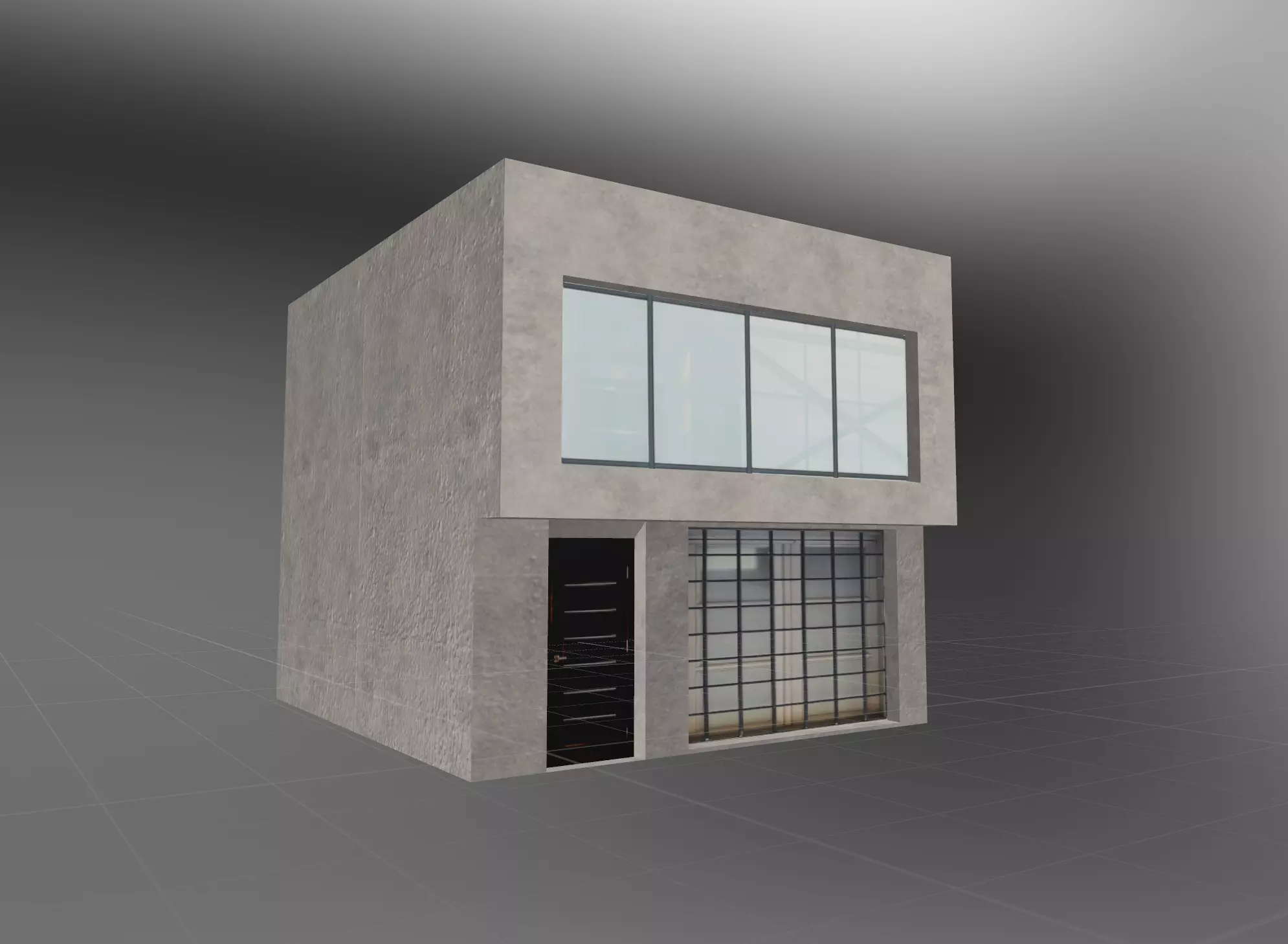Colombian Style House Low-poly 3D model_0