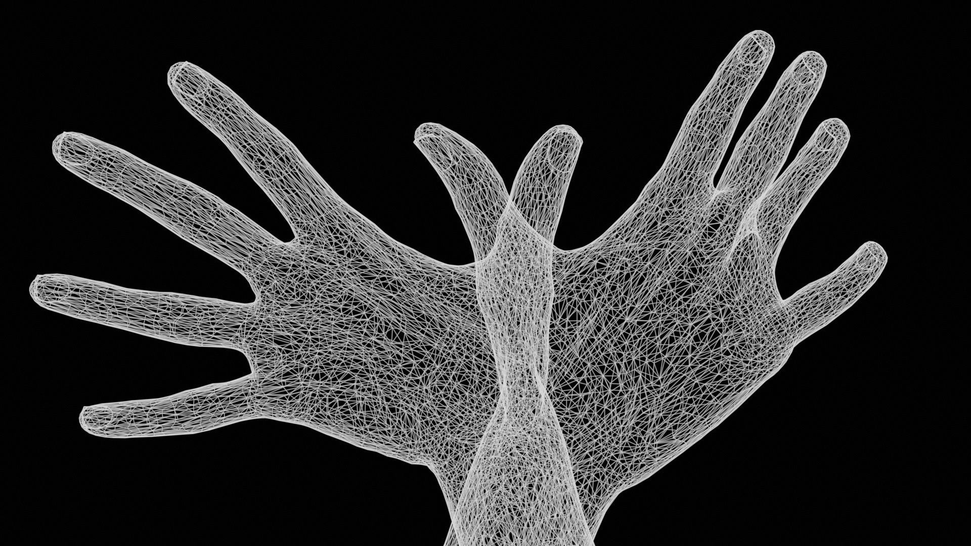 19 Photorealistic Interacting Female Hand Poses 3D Model Collection_21