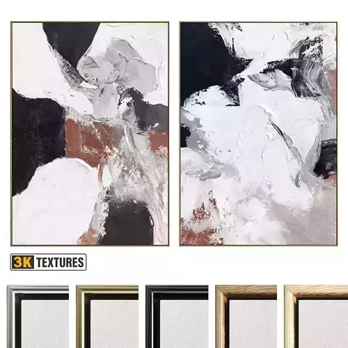 Plaster Two Photo Frame 500