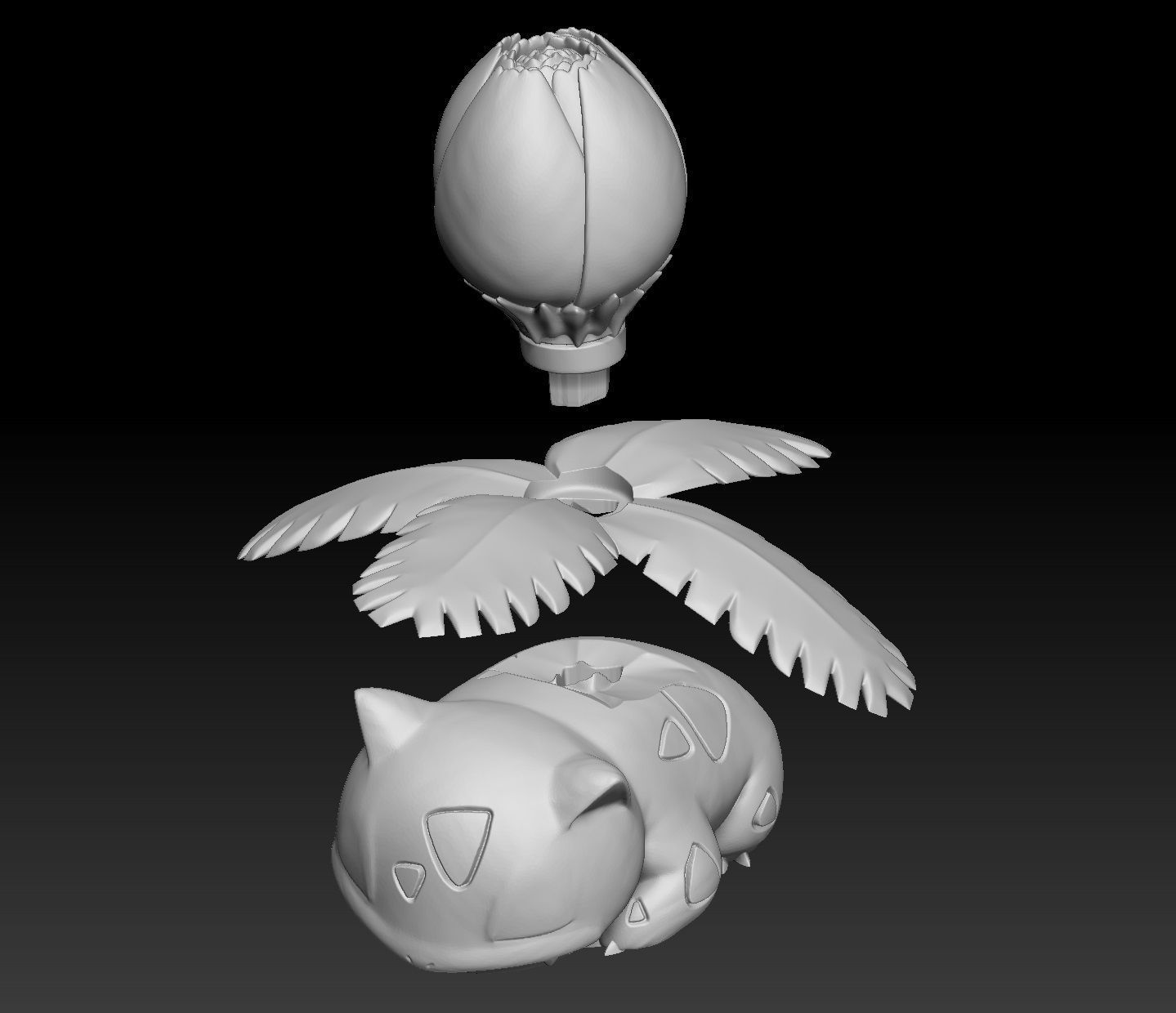 Pokemon Bulbasaur Ivysaur Venusaur 3D print model_4