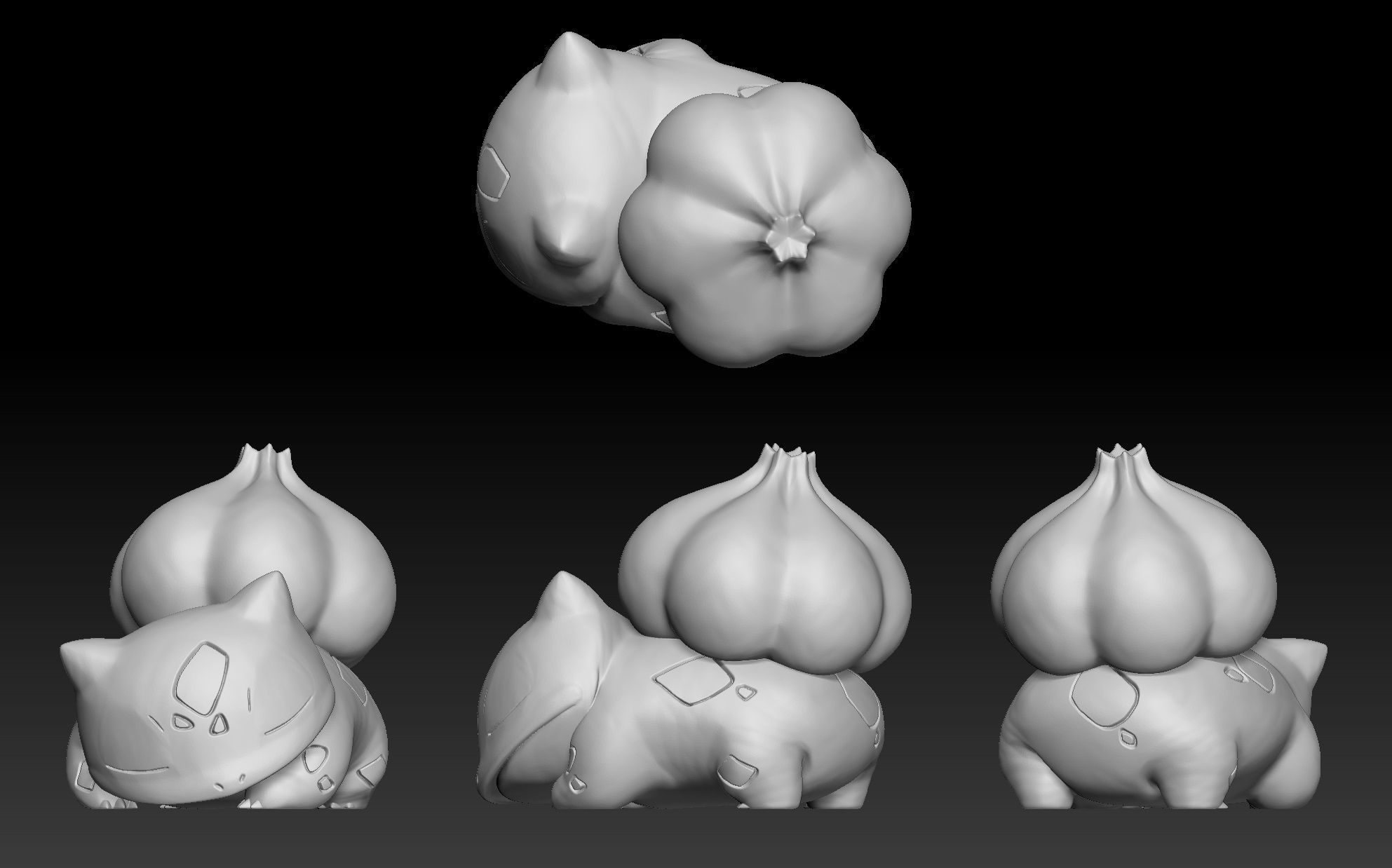 Pokemon Bulbasaur Ivysaur Venusaur 3D print model_1