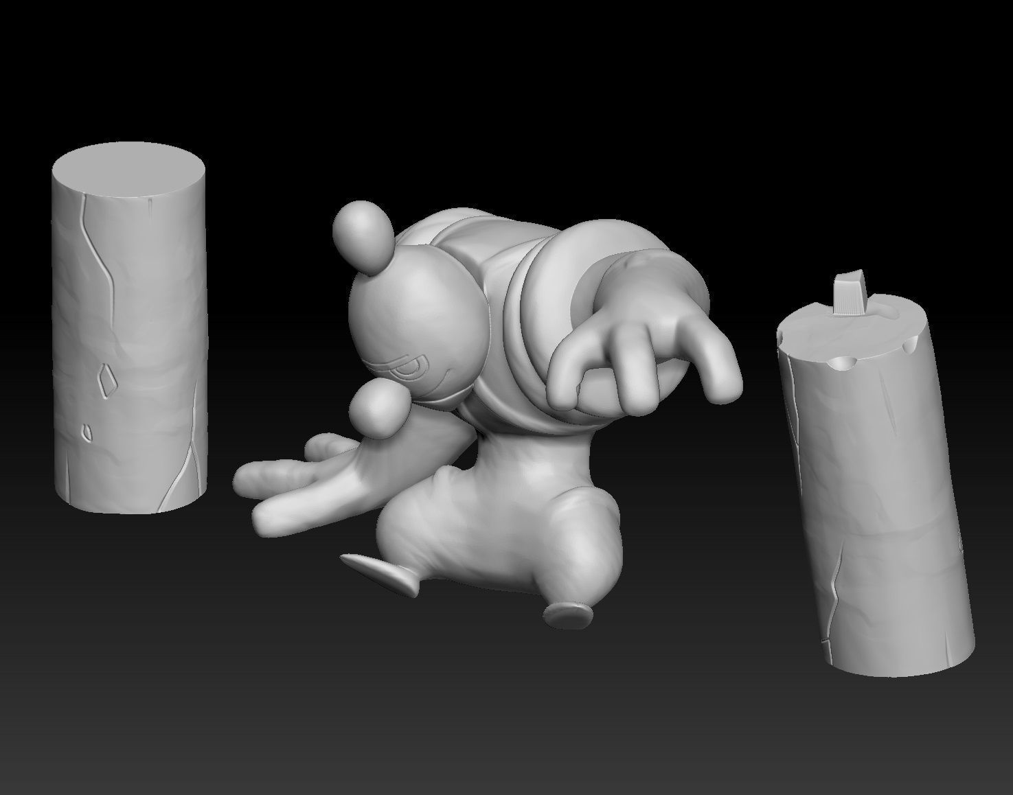 Pokemon Timburr Gurdurr Conkeldurr 3D print model_6