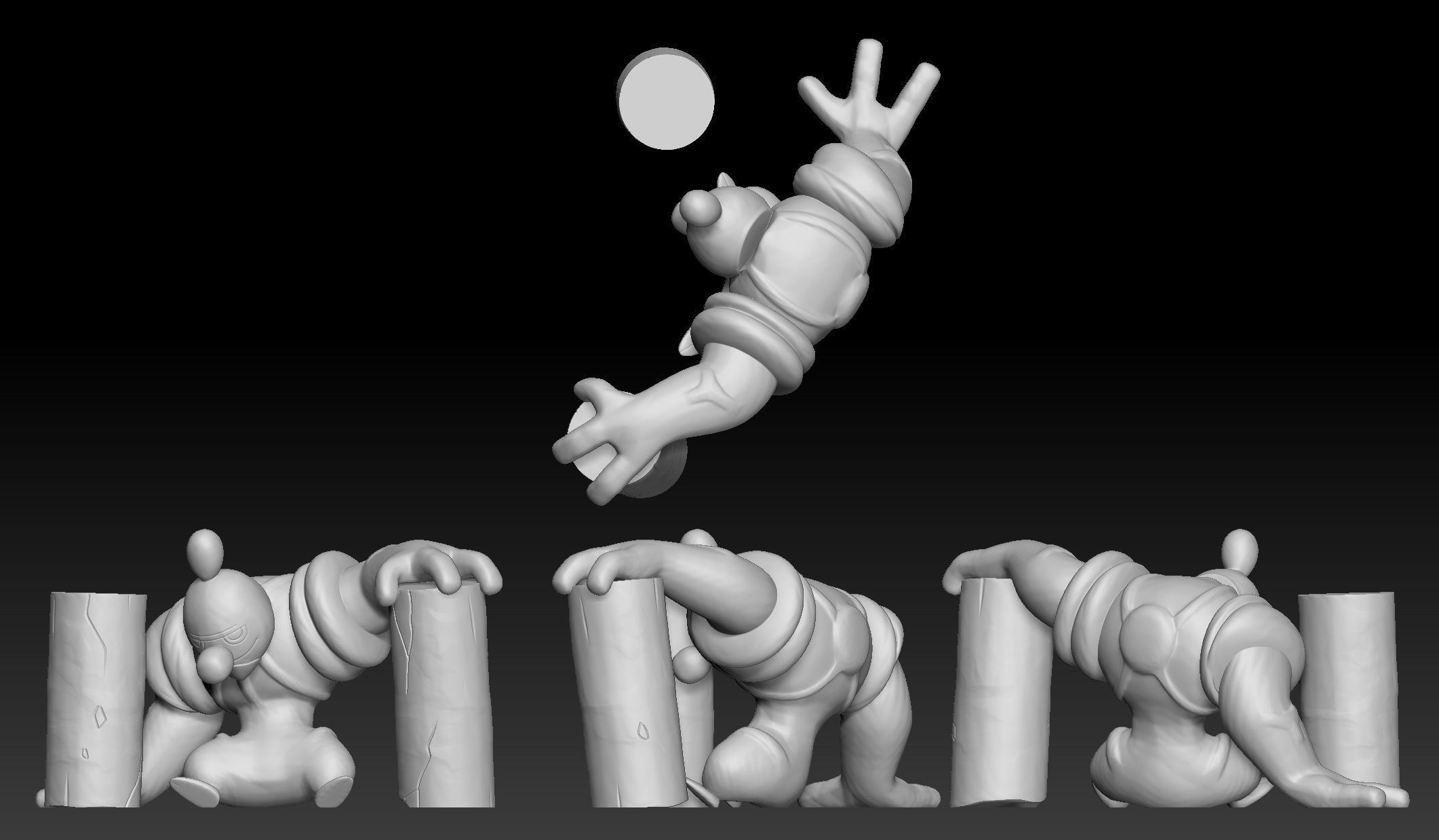 Pokemon Timburr Gurdurr Conkeldurr 3D print model_3