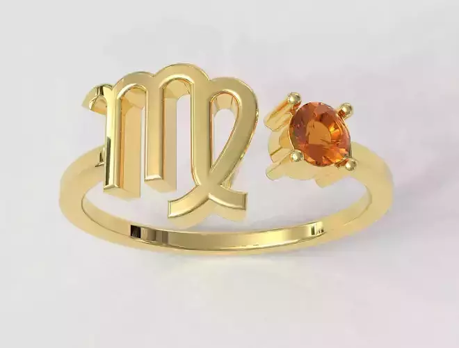 Zodiac Ring - Virgo 3D print model