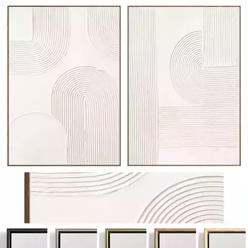 Plaster Two Photo Frame 502