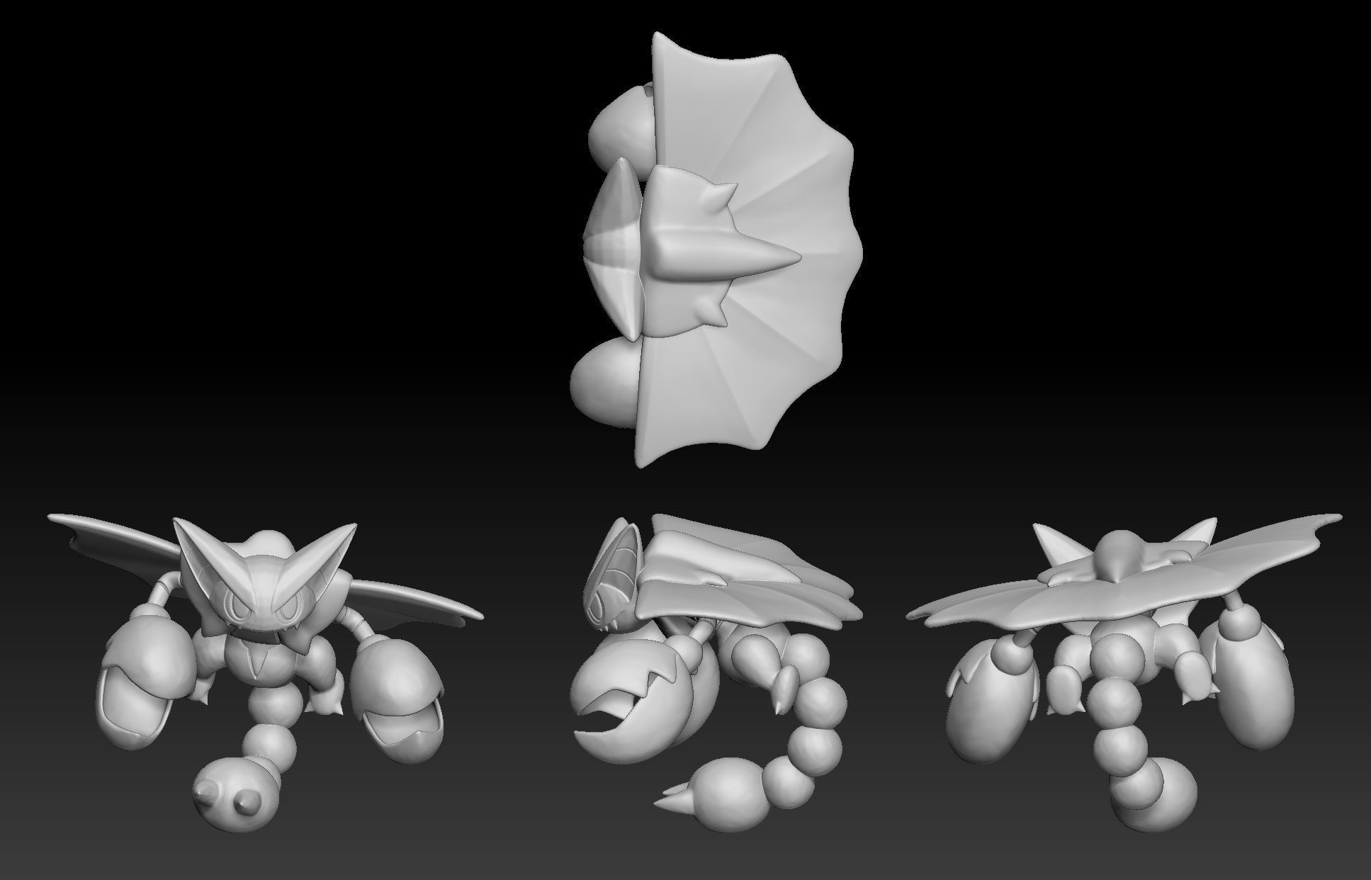 Pokemon Gligar Gliscor 3D print model_2