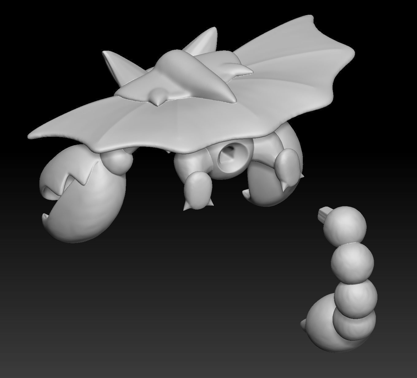 Pokemon Gligar Gliscor 3D print model_4