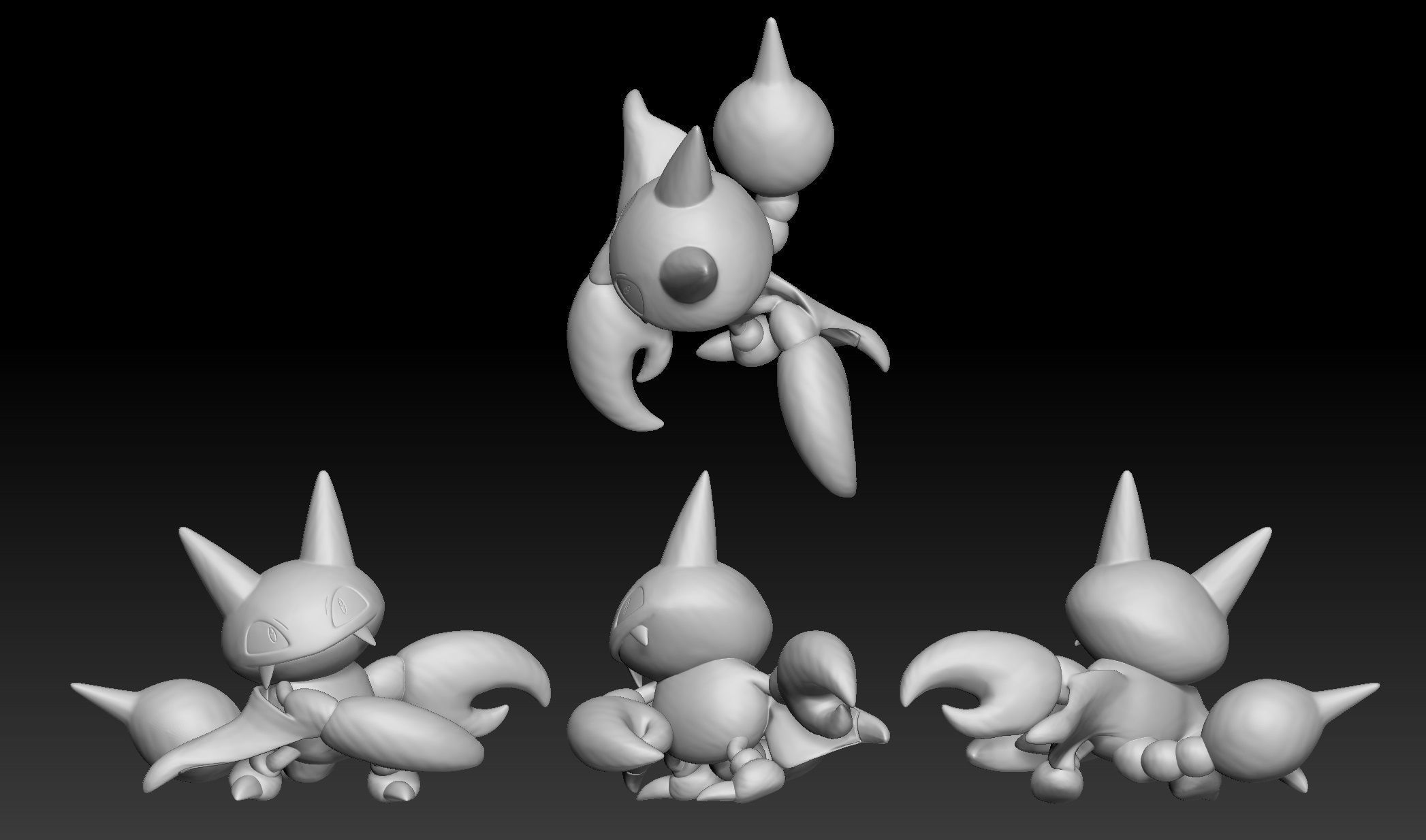 Pokemon Gligar Gliscor 3D print model_1
