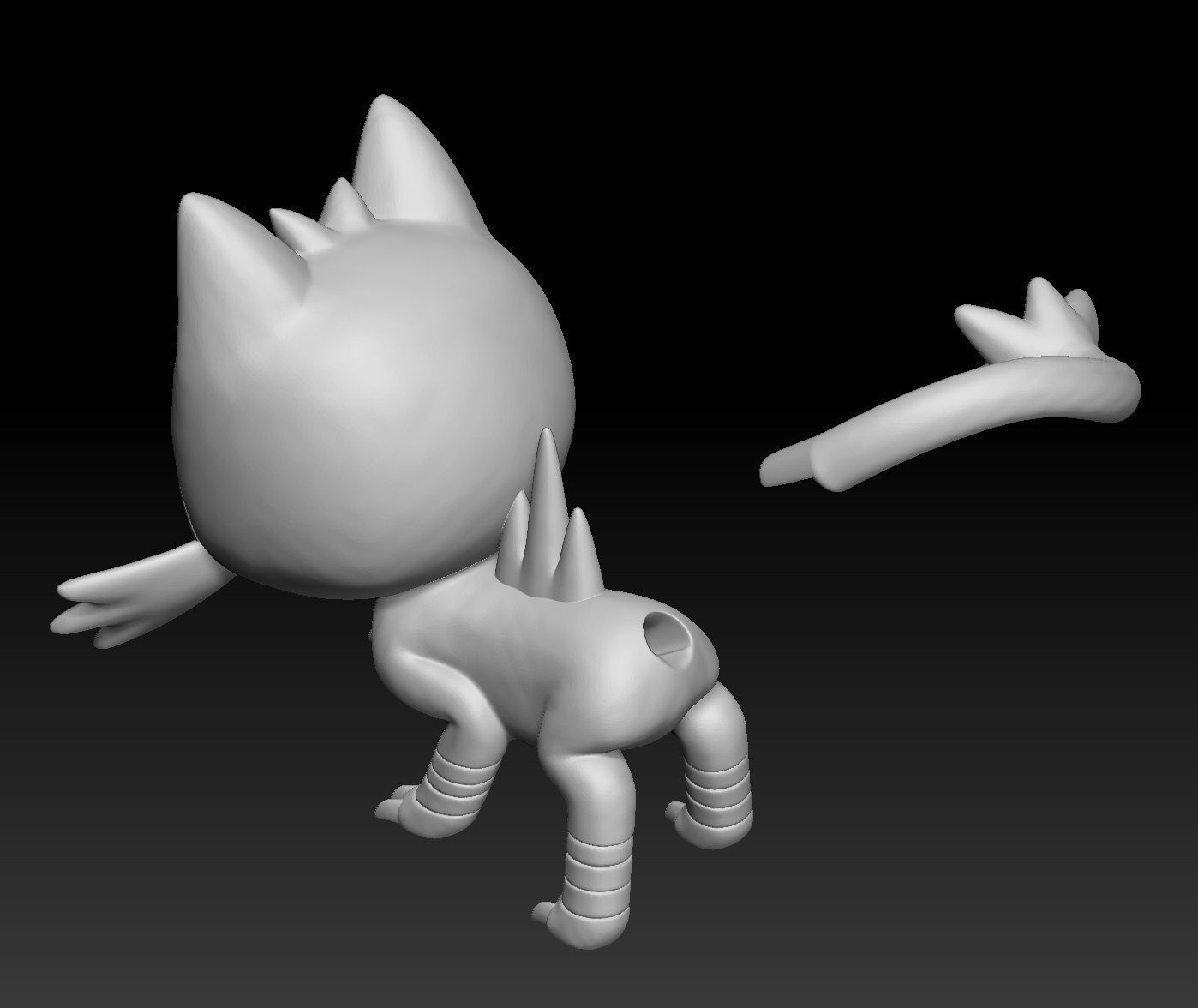 Pokemon Litten Torracat Incineroar 3D print model_4