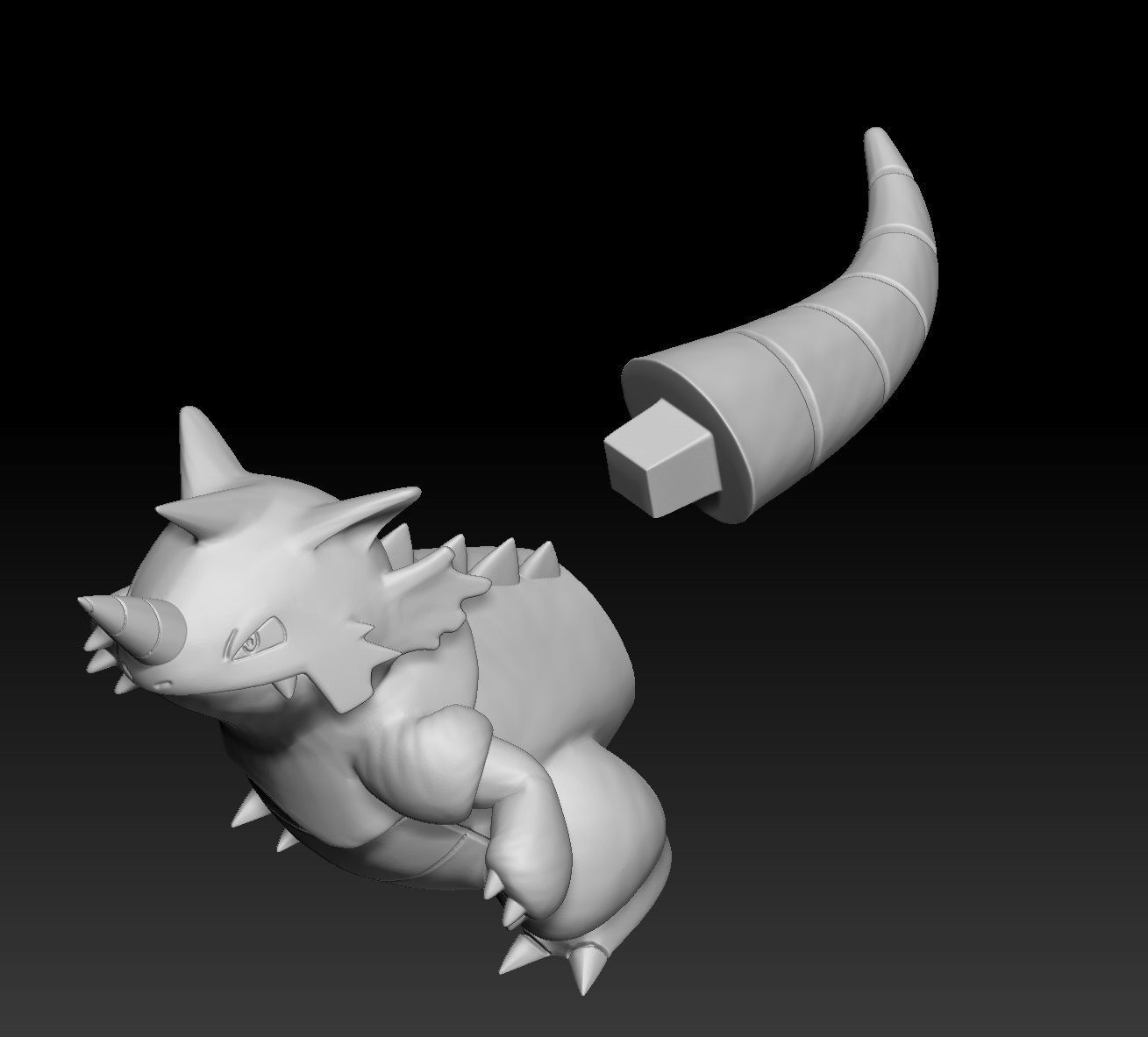 Pokemon Rhyhorn Rhydon Rhyperior 3D print model_4