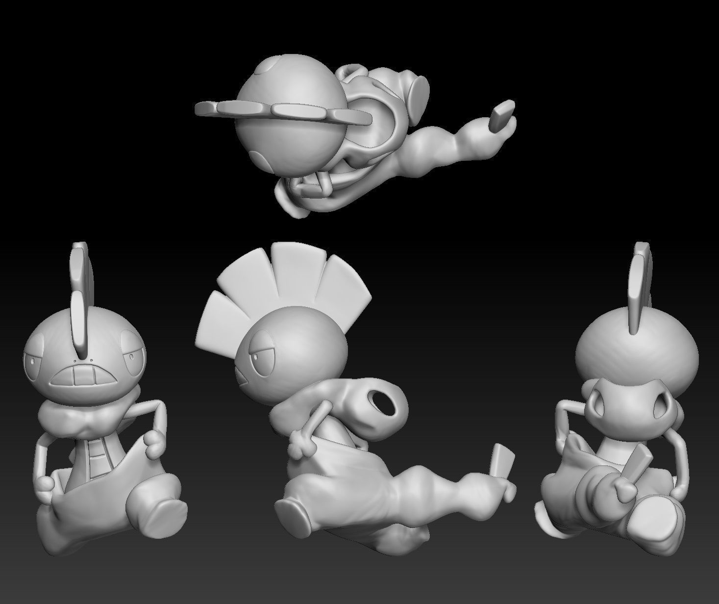 Pokemon Scraggy Scrafty 3D print model_2